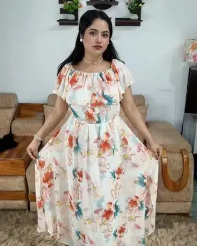অফ শোল্ডার গাউন